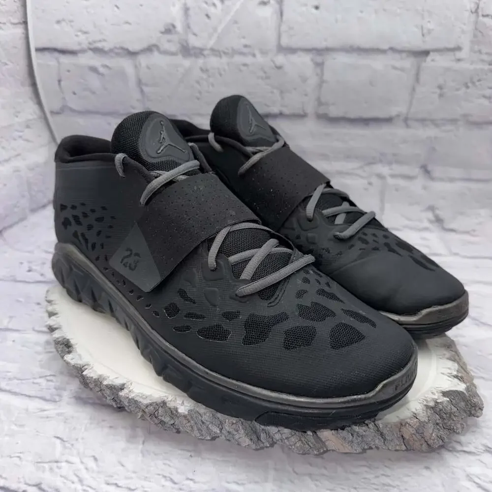 Men's Nike Jordan Flight Flex Trainer 2 Blackout Shoes Sneakers SIZE 12 EUC